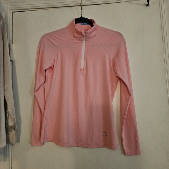 J. McLaughlin Tops - J. Mclaughlin 1/4 Zip Pullover Light Pink Size XS